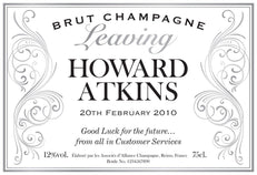Champagne Personalised Goodbye Leaving Gift Champagne