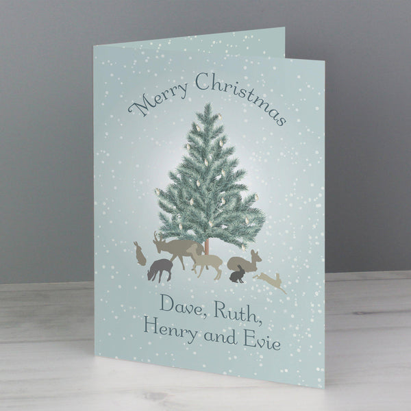 Christmas Card Personalised A Winter's Night Card