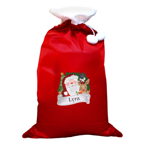 Christmas Sack Personalised Christmas Santa Red Sack