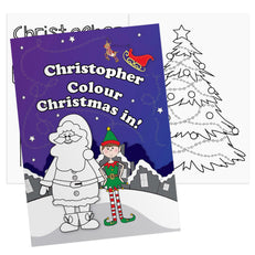 Colouring Book Personalised Its Christmas Elf Colouring Book