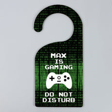 Door Hanger Personalised Gaming Door Hanger