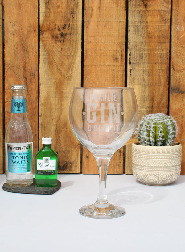 Gin Gift Set Gin and Bear It Balloon Gift Set