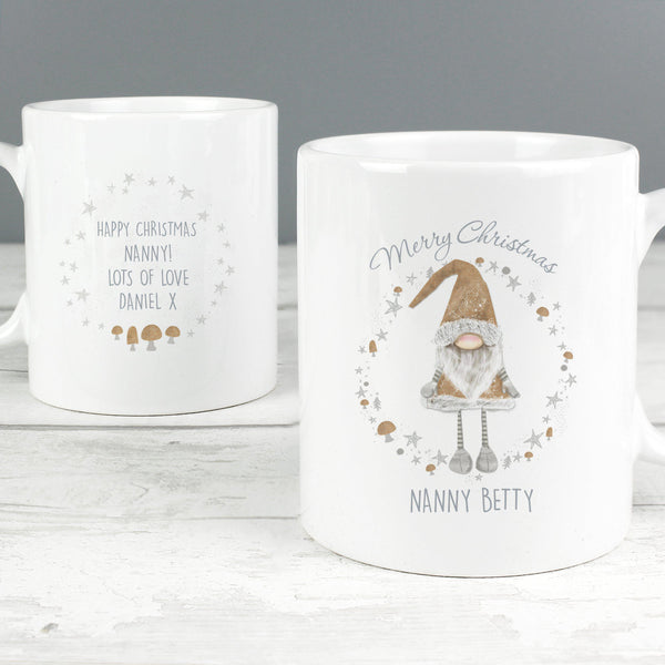 Mug Personalised Scandinavian Christmas Gnome Mug