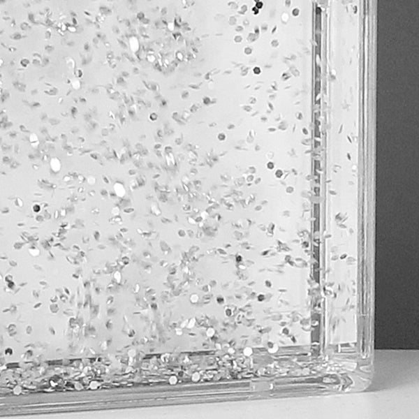 Personalised #Besties 6x4 Glitter Shaker Photo Frame - Close Up Of Glitter Falling
