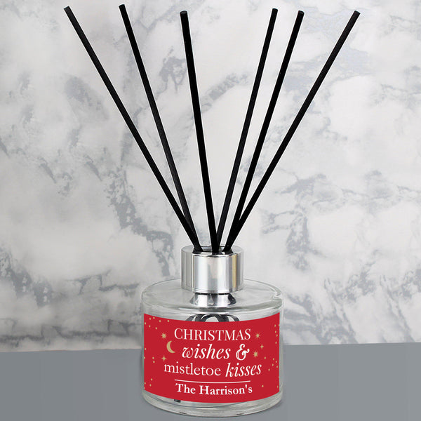 Personalised Christmas Wishes Reed Diffuser - Personalised For The Harrisons