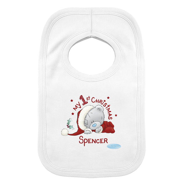 Personalised Me To You My 1st Christmas Bib - Personalised For Spencer