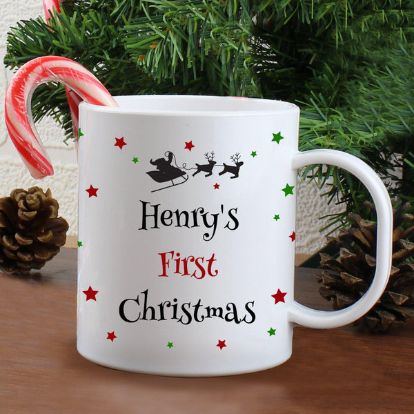 Plastic Mug Personalised Christmas Eve Plastic Mug