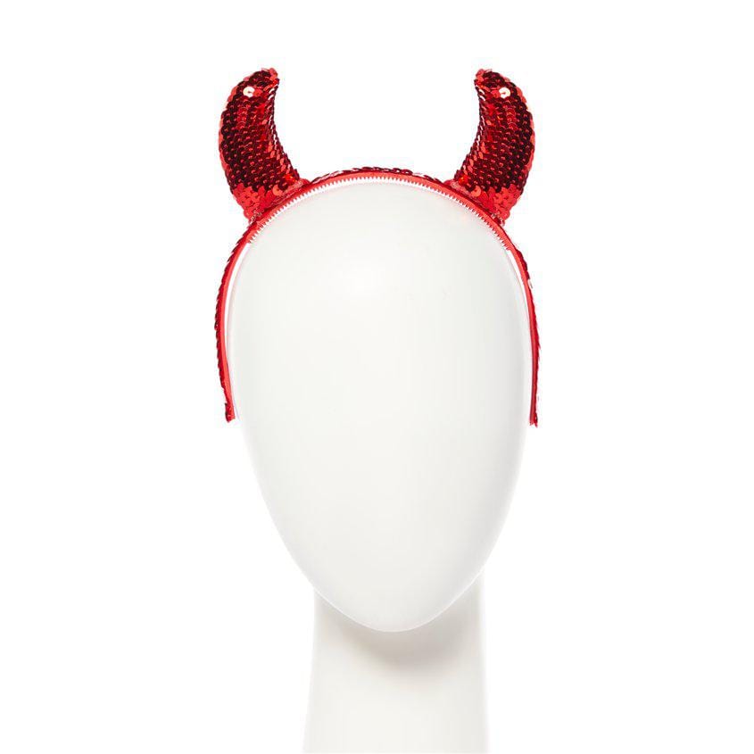 Sequinned Devil Horns Headband Sequinned Devil Horns Headband