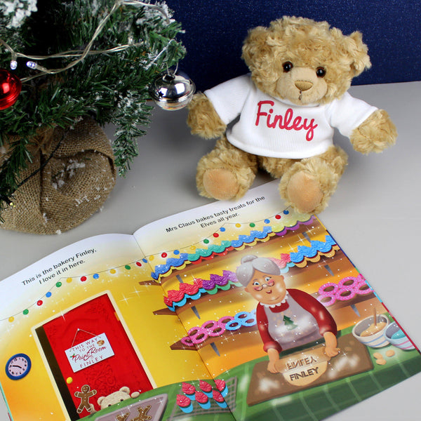 Story Book & Teddy Personalised Magical Christmas Adventure Story Book and Personalised Teddy Bear