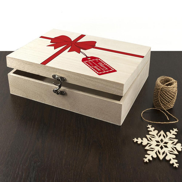 Personalised All Wrapped Up Christmas Eve Box = Box Is Ajar