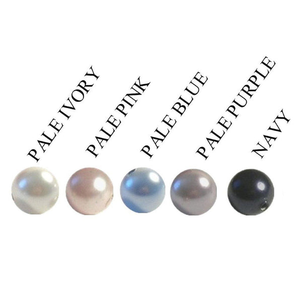 Personalised Script Necklace & Swarovski Pearl - Pearl Colour Chart Options