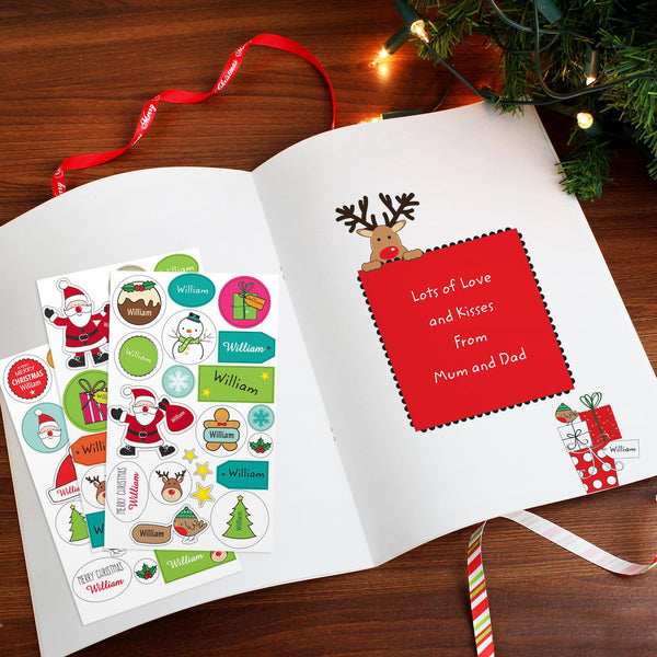 Activity Book Personalised Christmas Activity Book with Stickers