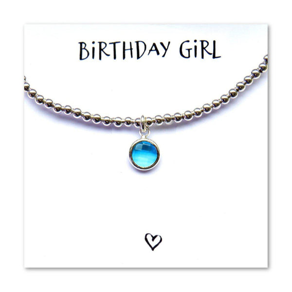 Bracelet Birthday Girl Charm Bracelet & Card
