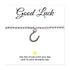 Bracelet Horseshoe Charm Beaded Bracelet with Good Luck Message Card