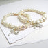 Bracelet Personalised Initial Charm Pearl Bracelet