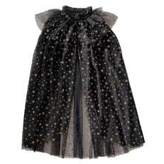 Witch Black & Gold Star Cape