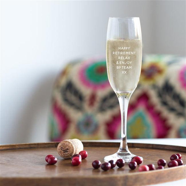 Champagne Glass Standard Retirement / Leaving Champagne Glass
