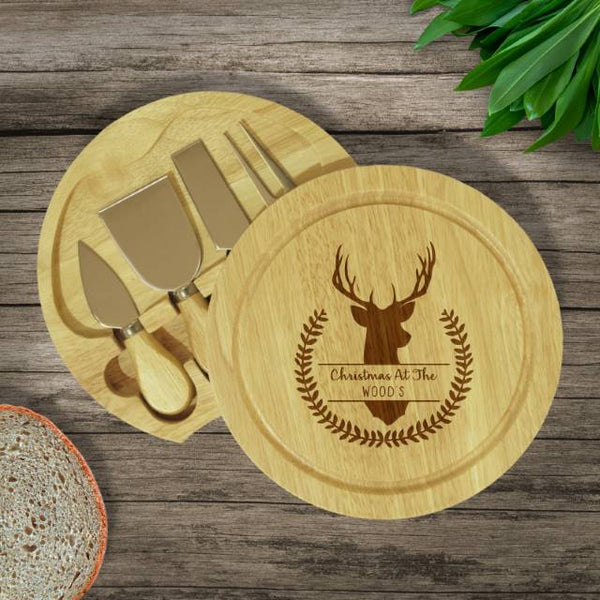 Cheese Board & Knives Stag Cheese Board Cheese Board & Knives