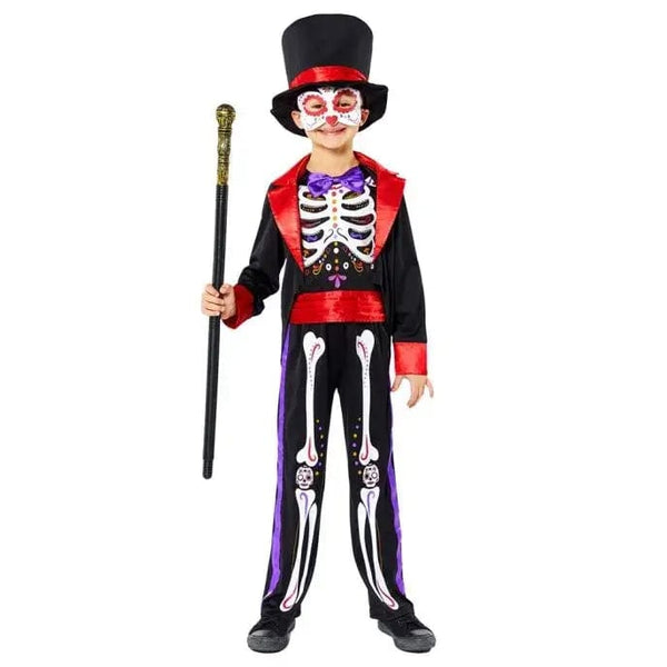 Children's Costume Dapper Day of The Dead Jumpsuit - Child Costume
