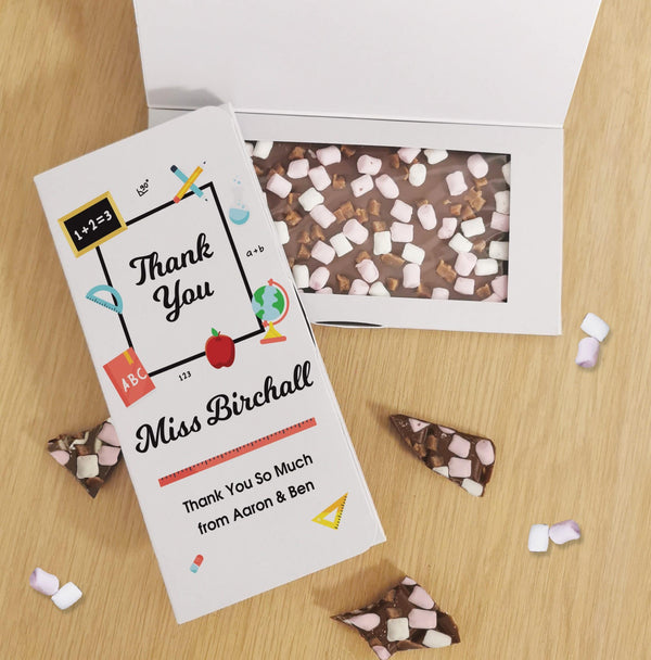 Chocolate Card Thank You Teacher Milk Chocolate Card