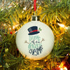 White Christmas Bauble