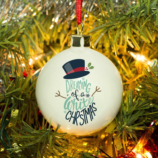 Christmas Bauble White Christmas Bauble