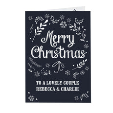 Christmas Card Personalised Christmas Frost Card