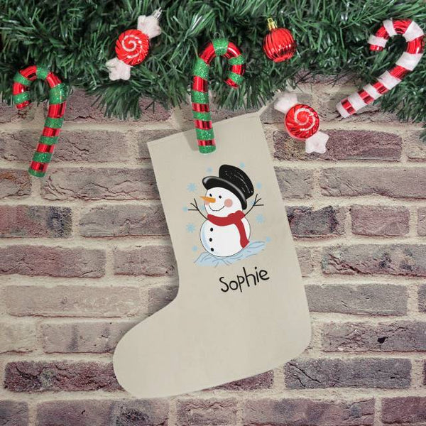 Christmas Stocking Snowman Stocking