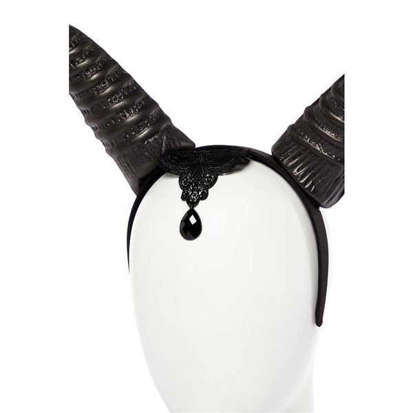 Demonic Queen Horns - Close Up Front View