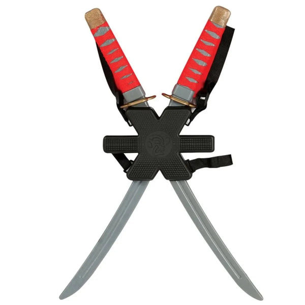 Plastic Weapon Double Red Ninja Sword