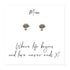 Earrings Family Tree Earrings on Message Card For Mum