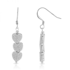 Pitted Heart Earrings