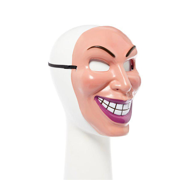 Left Side Facing Halloween Mask - Evil Grin Male