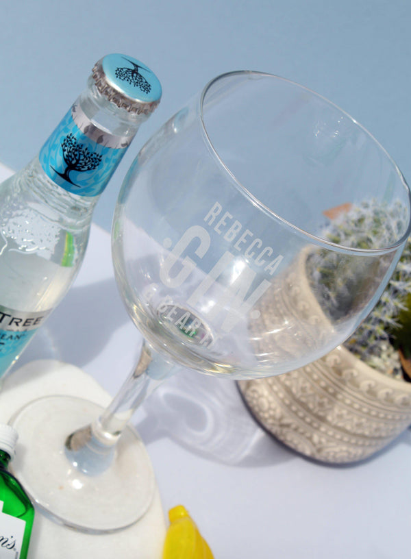 Gin and Bear It Balloon Gift Set Personalised For Rebecca