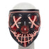 Mask Glow in Dark Black/Red Mask