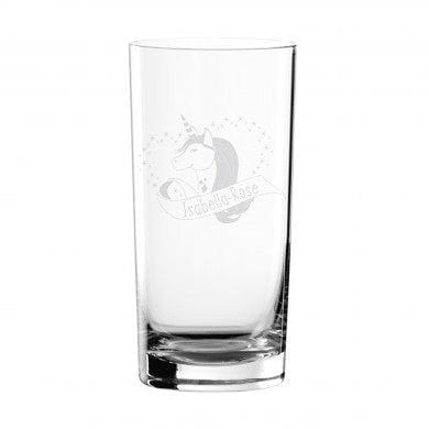Hi ball Glass Unicorn Heart Hi Ball Glass