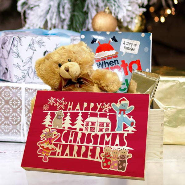 Pine Wooden with Red lid In The Night Garden Christmas Eve Box