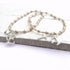 Initial Charm Silver & Rose Gold Bracelet - Bracelets Have A Heart And Letter E And A Cross With The Letter T