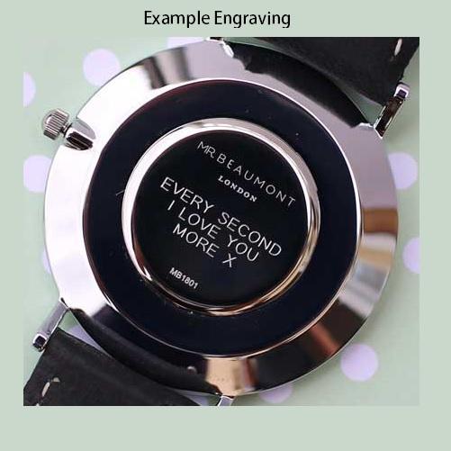 Beautifully engraved Mr Beaumont watch, engraved over 3 lines
