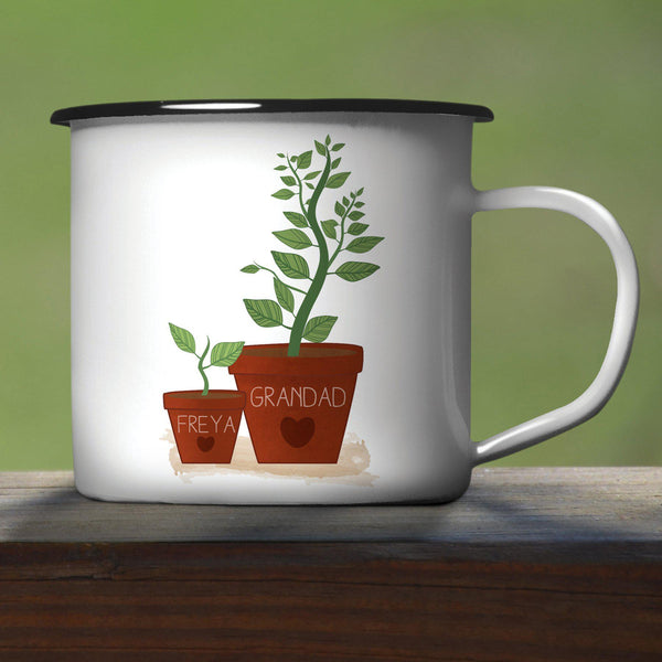 Mug Helping Me To Grow Enamel Mug