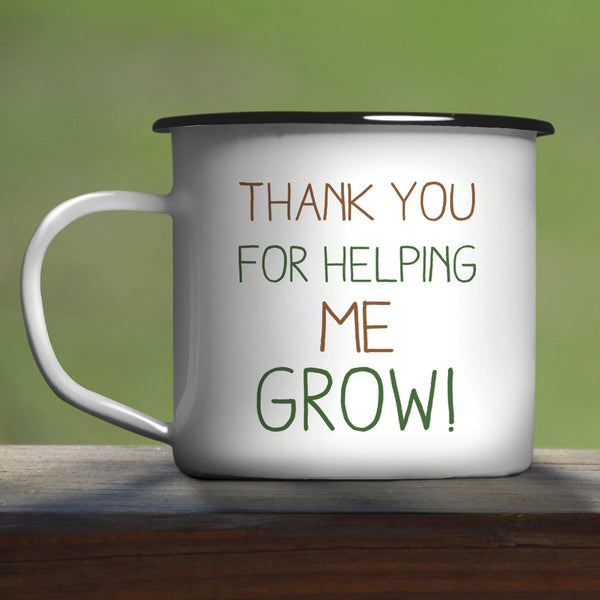 Mug Helping Me To Grow Enamel Mug