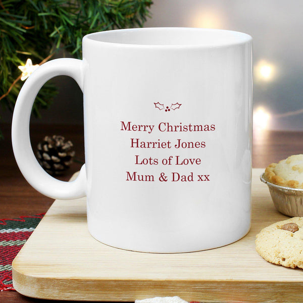 Mug Personalised Merry Little Christmas Mug