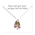 Necklace Ballet Shoes Necklace & Message Card
