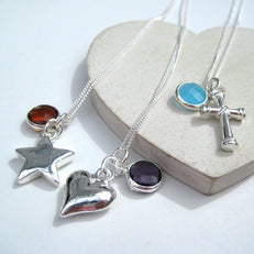 Birthstone Charm Necklace