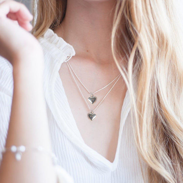 Necklace Bridesmaids Heart Necklace & Thank You Card