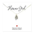 Necklace Flower Girl Necklace & Thank You Card