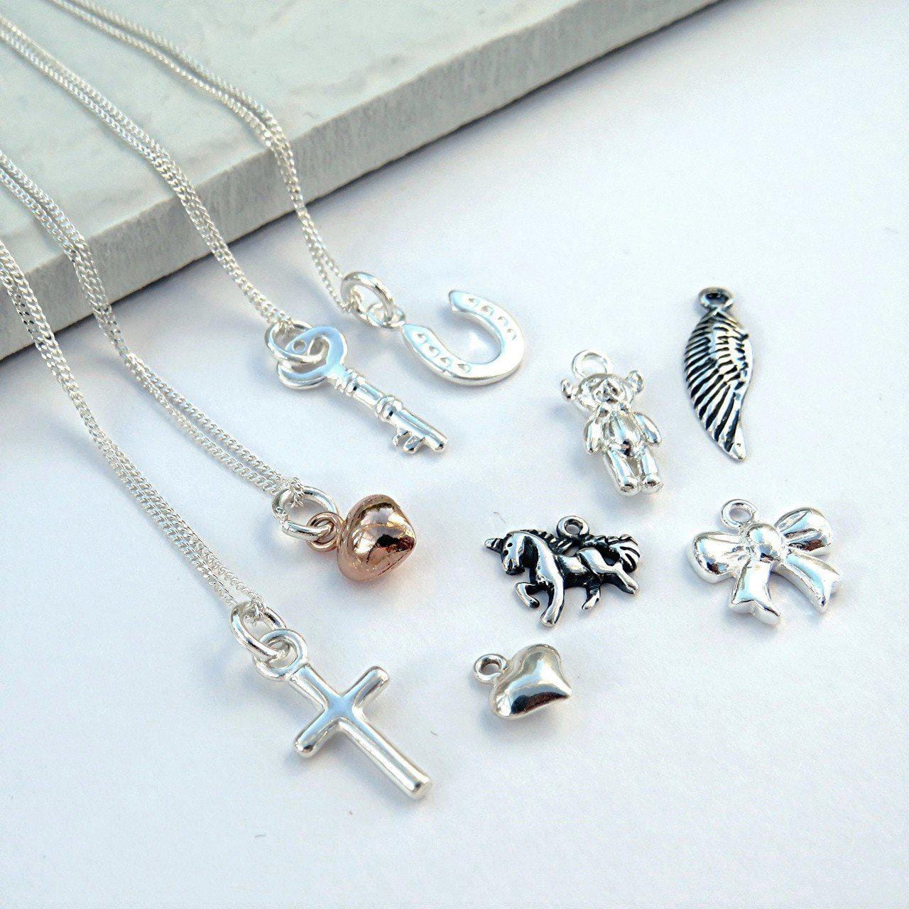 Mini charm deals necklace