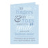 Personalised '10 Little Fingers' Blue Baby Card