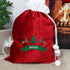 Personalised Nordic Christmas Luxury Pom Pom Red Sack
