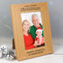 Photo Frame Personalised 'Our First Christmas' 6x4 Oak Finish Photo Frame